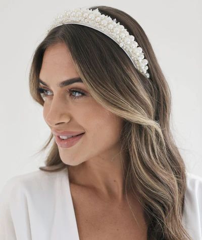 Celebrate being a bride EVERY day! A collection filled with statement styles & softer than soft loungewear. From proposal to party, you’re in the right place to find all those special pieces. Bridal Headband Pearl, Veil Alternative, Bridal Hairband, Crystal Headband Wedding, Bride Hair Piece, Headband Pearl, Bridal Events, Wedding Hair Headband, Hair Up Or Down