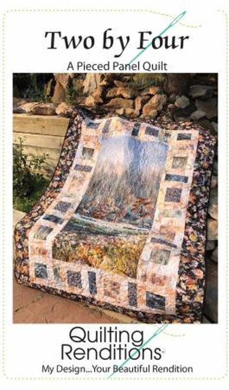 "This listing is for the printed paper pattern to the quilt 'Two by Four' from Quilting Renovations  This Pattern is panel friendly and offers two sizes Finished Measurements: 48.5\"x68.5\"  or  58.5\"x 68.5\"" Pecan Bark, Quilt Panels, Panel Quilt Patterns, Fabric Panel Quilts, Bark Recipe, Quilt As You Go, Panel Quilts, Quilt Sizes, Dotted Fabric