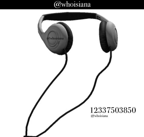 Roblox Id Headphones, Roblox Headphones Code, Bloxburg Headphones Codes, Roblox Id Codes For Accessories, Emo Accessories, Lego Wallpaper, Bloxburg Decals Codes Wallpaper, Star Tattoo Designs, Bloxburg Decals Codes