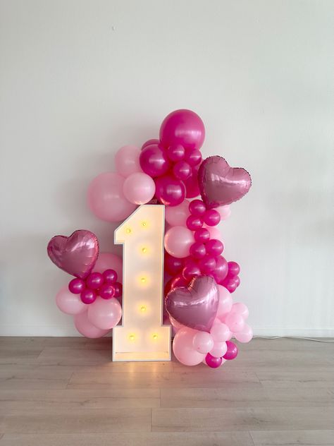 One Singular Sensation Birthday, Love Theme First Birthday, Valentines Birthday Party Decorations, Sweetheart 1st Birthday, Love First Birthday Theme, Our Little Sweetheart Is Turning One Decor, Sweet Heart Birthday Theme, Heart Themed First Birthday Party, Our Sweetheart Is Turning One Party