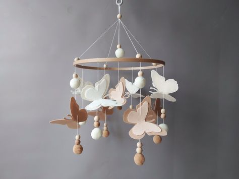 Boho Mobile, Mobile Girl, Mobile Hanging, Butterfly Nursery, Butterfly Mobile, Reborn Nursery, Mobile Music