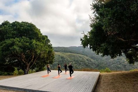 Gallery | Carmel Resort, Spa, Golf, Weddings | Carmel Valley Ranch Outdoor Yoga Space, Yoga Deck, Yoga Platform, Carmel Valley Ranch, Trx Suspension Training, Ranch Resort, Muscular Endurance, Yoga Space, Yoga Mom