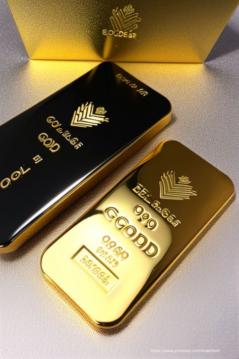 Investment in a gold bar or bullion is better than investing gold jewelry where you pay premium for work. With golden bars or bullions you pay only for pure gold. Holds value best. Investing in gold preserves and grows money better than other assets in global problem & cashless society times. Money, cash, dollar, finance, financial, millionaire, billionaire, luxury, rich. #gold #jewelry #silver #finance #business #money #investing #wealth #luxury Useful Stuff, Billionaire Luxury, Gold Bullion Bars, Money Collection, Gold Investments, Gold And Silver Coins, Finance Business, Best Investment, Finances Money