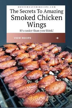 Smoked Party Wings, Smoked Bbq Chicken Wings, Chicken Wing Smoker Recipes, Bbq Smoker Recipes Chicken, Pit Boss Chicken Wings, Grill And Smoker Recipes, Smoked Frozen Chicken Wings, Trager Smoked Chicken Wings, Treager Recipes Chicken Wings