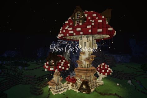 This is our first post here! My cousins and I built this giant mushroom base and we are going to build a mushroom village around it. Follow us to see more Minecraft builds! - 🐔 Minecraft Giant Mushroom House, Mushroom Treehouse Minecraft, Minecraft Big Mushroom, Mushroom Base Minecraft, Mushroom Village Minecraft Ideas, Minecraft Mushroom Tower, Minecraft Giant Builds, Mushroom Castle Minecraft, Minecraft Giant Mushroom