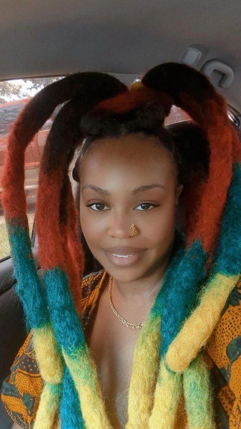 Starter Wicks Locs, Wick Style Dreads, Wicks On Black Women, Loc Wicks, Dread Color Combos, Faux Wicks, Female Wicks Locs, Wick Locs Men, Wicks Dreads Men