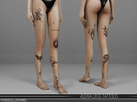 Legs Tattoos, Sims 4 Cheats, Sims 4 Tattoos, Sims 4 Piercings, Sims 4 Cas Mods, Cc Mods, The Sims 4 Skin, The Sims 4 Pc, Pelo Sims