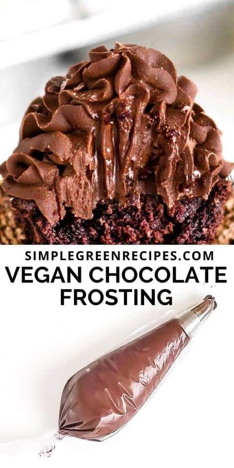 Vegan Chocolate Icing, Vegan Frosting Recipe, Vegan Chocolate Frosting, Chocolate Frosting Recipe, Vegan Frosting, Chocolate Frosting Recipes, Vegan Chocolate Cake, Vegan Cake Recipes, Frosting Recipe