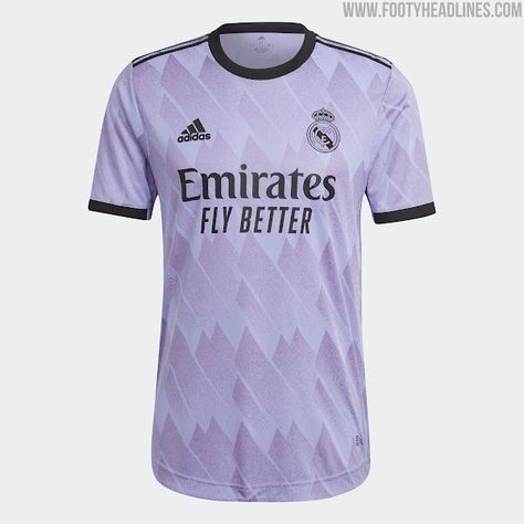 Camisa Real Madrid, Real Madrid Shirt, Chelsea Liverpool, Historic Colours, Real Madrid Soccer, Adidas Country, Real Madrid Football, Wearing Purple, Club Badge