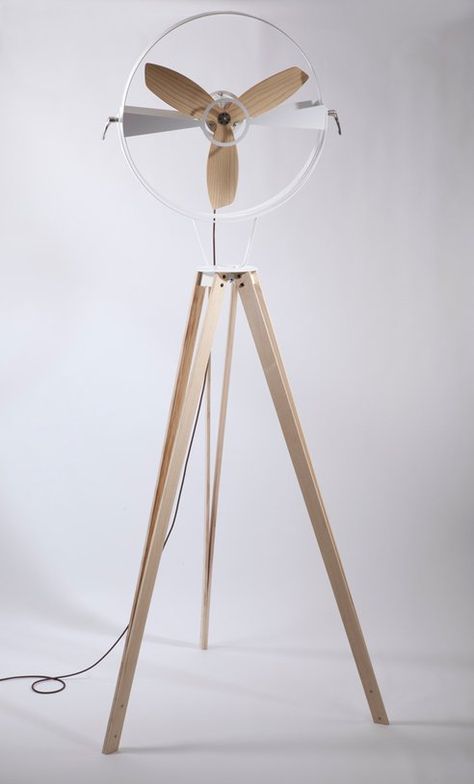 Costa Rican Designer Beautifully Re-Invents the Pedestal Fan Pedestal Fan, Eco Friendly Furniture, Costa Rican, Objet Design, Electric Fan, Decoration Inspiration, Tripod Lamp, Floor Fan, Objects Design