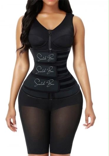 Waist Trainers - Compression Garment - Sweat Gear | BEST RESULT EVER – Snatch Bans Latex Waist Trainer, Full Body Shaper, Waist Trainers, Body Shapewear, Compression Garment, 2 For 1, Fitness Gear, Shape Wear, Belt Design