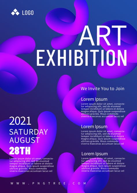 Blue Purple Art Exhibition Poster#pikbest#Templates#Poster Purple Poster Design, Japanese Poster Design, Triangle Art, Poster Psd Free Download, Art Exhibition Posters, Poster Psd, Blue Poster, Creative Graphic Design, Purple Art