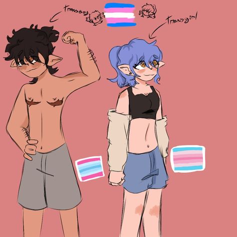 #transboy #transgirl Trans Omni Pfp, Trans Gender Reveal, Trans Ftm Flag, Trans Oc Art, Trans Guy Art, Transfem Aesthetic, Trans Crafts, Trans Masc Art, Trans Drawings