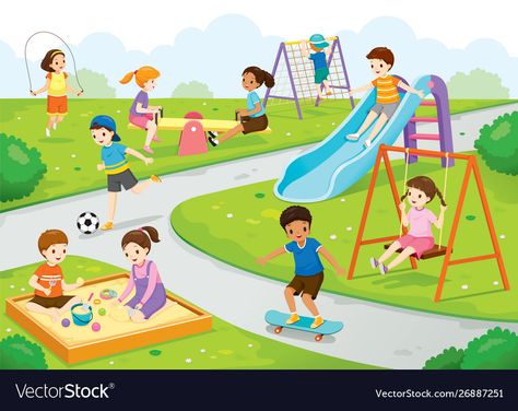 Picture Comprehension, Class Poster, Picture Composition, Siluete Umane, Happy Children, Kids Background, Kids Vector, Children Playing, Kids Playground