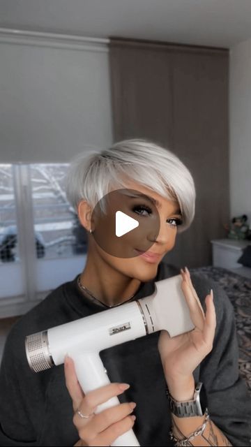 Plum Pixie Hair, Short Pixie Haircuts 2024, Undercut Straight Hair, Short Silver Hair Pixie Cuts Older Women, Pixie Undercut Hairstyles, Pixie Undercut Hair, Superkurzer Pixie, Pixie Mohawk, Short Wedge Haircut