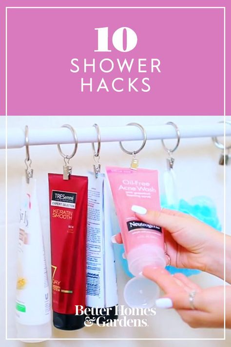 Shower Storage Diy, Shower Hacks, Shower Storage, Shower Organization, Small Showers, Diy Shower, Small Bathroom Storage, Make It Easy, The Shower