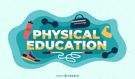 Physical education subject illustration #AD , #Aff, #affiliate, #education, #subject, #illustration, #Physical Physical Education Background Design, Physical Education Aesthetic, Physical Education Design, Importance Of Physical Education, Kawaii Green, Labels Printables, Project Cover Page, Subject Labels, Education Logo Design