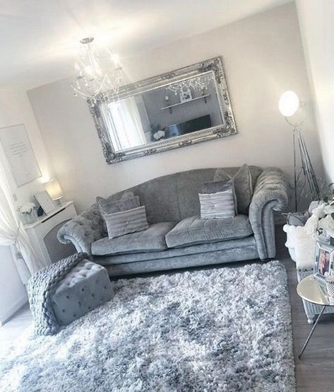 Silver Living Room, Mrs Hinch, Living Room Decor Gray, Cosy Living Room, Living Room Decor Cozy, Decor Home Living Room, Living Room Decor Apartment, House Interior Decor, Living Room Inspo