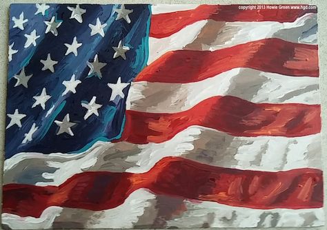 Christmas Paintings On Canvas Acrylics, American Flag Drawing, American Flag Painting, American Flag Art, American Flag Wreath, Patriotic Pictures, American Flag Wallpaper, American Flag Decor, Patriotic Art