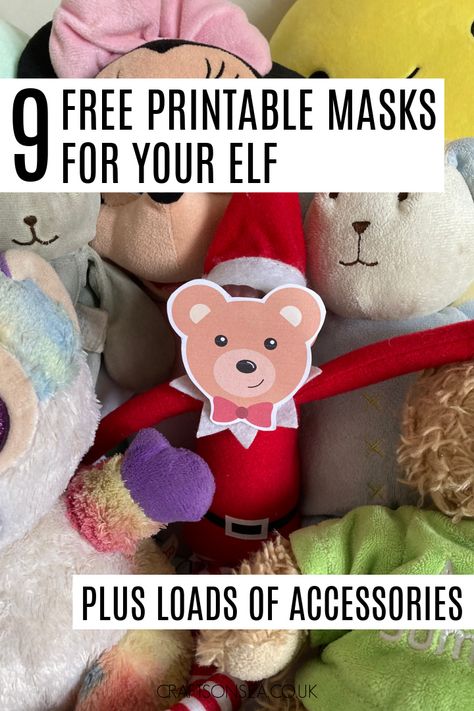 Free Printable Elf on the Shelf Masks and Props Elf On The Shelf Sewing Pattern Free, Elf On The Shelf Props Diy, Elf On The Shelf Free Printables Props, Free Printable Elf On The Shelf Props, Free Printable Elf On The Shelf, Elf On The Shelf Printables Free Props, Elf On The Shelf Free Printables, Free Elf On The Shelf Printables, Elf Printables Free