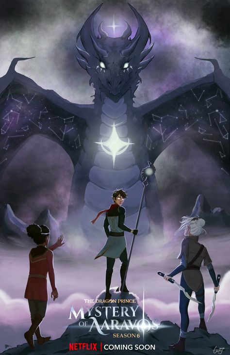 the dragon prince season 6 blood and stardust Callum And Aaravos, Star Dragon Art, Tdp Season 6, The Dragon Prince Rayllum, The Dragon Prince Season 6, Mystery Of Aaravos, The Dragon Prince Wallpaper, Dragon Prince Art, Dragon Prince Wallpaper