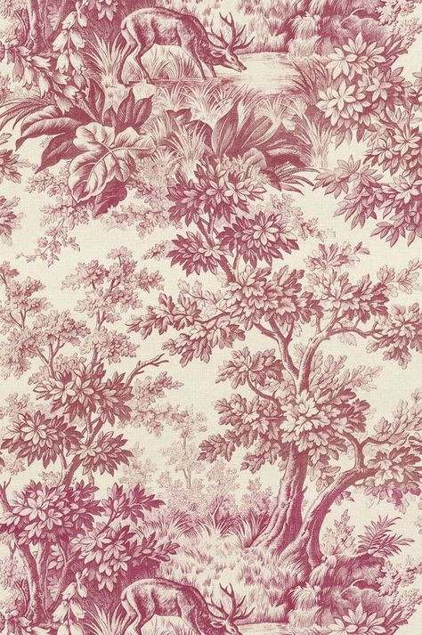 Burgundy Aesthetic Wallpaper, Red Toile Wallpaper, Dark Green Floral Wallpaper, 19th Century Wallpaper, Dior Wallpapers, Classical Wallpaper, Trip Preparation, Cloakroom Bathroom, Wallpaper Victorian