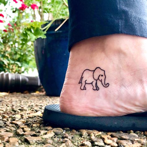 Elephant Tattoos Small, Tattoos For Arm, Pinapple Tattoos, Small Elephant Tattoo, Elephant Tattoo Meaning, Tiny Elephant Tattoo, Cute Elephant Tattoo, Tattoo Elephant, Tiny Tattoos For Women