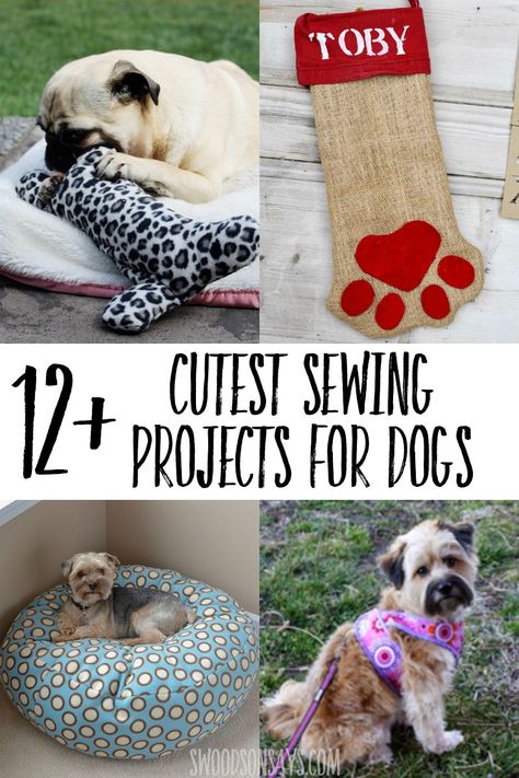 Sew for your canine companion with these creative sewing projects for dogs! Dog sewing projects are good for beginners and fun to make. #sewing #dog Sewing Projects For Dogs, Cute Sewing Projects, Beginner Sewing Projects Easy, Leftover Fabric, Sewing Projects For Beginners, Sewing Skills, Dog Beds, Easy Sewing Projects, Diy Vintage