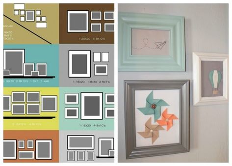 Photo Wall Collage 4x6, Photo Wall Collage Ideas Layout, Photo Wall Collage Ideas, Wall Collage Ideas, Collage Idea, Picture Shelf, Origami Shapes, Photo Collage Wall, African Inspired Decor