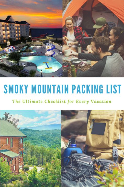 No one enjoys packing, but everyone loves the Smokies! Use our Smoky Mountain packing list to expedite the packing process and head to the mountains. Mountain Packing List, Winter Vacation Packing, Winter Vacation Packing List, Gatlinburg Tennessee Vacation, Honeymoon Packing List, Honeymoon Packing, Cold Places, Smokey Mountains Vacation, Weekend Packing