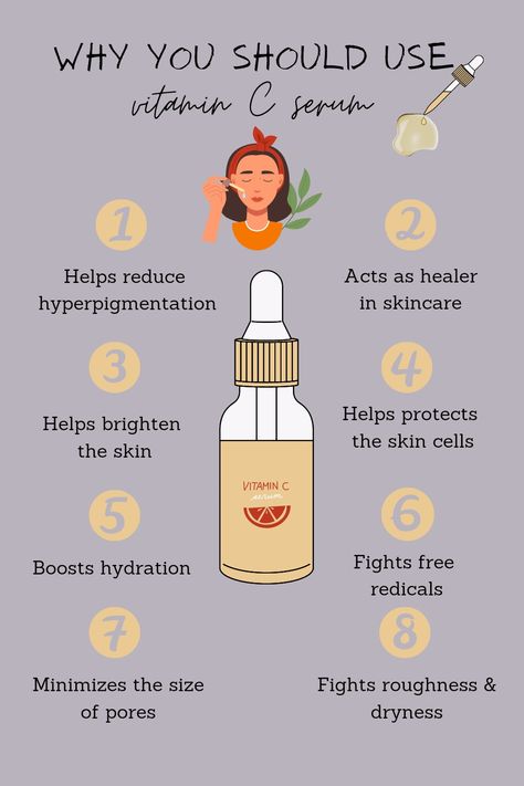 Diy Retinol Serum Recipe, Benefits Of Retinol For Skin, Vitamin C Products, Vitamin C Serum Benefits, Serum For Dark Spots, Vit C Serum, Foods For Clear Skin, Skin Advice, Skin Care Guide