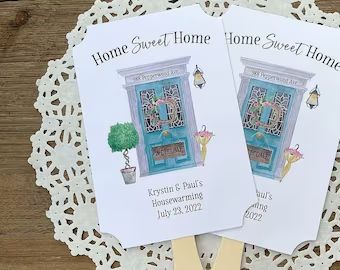 AbbeyandIzzieDesigns - Etsy Housewarming Favors, Housewarming Party Favors, Deltona Florida, Personalised Fans, Rehearsal Dinner Favors, Fan Favors, Guest Favors, Anniversary Favors, Milestone Birthday Party