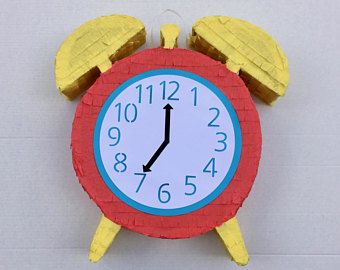 ALARM CLOCK PINATA, is about time, is late, now is the time, fiesta party Clock Birthday Party, Retirement Party, Retirement Parties, Fiesta Party, Now Is The Time, 6th Birthday, About Time, 1st Bday, Birthday Fun