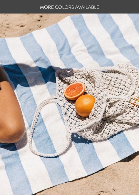 Fun Towels, Luxury Beach Towels, Beach Poncho, The Beach People, Beach Shade, Beach People, Striped Beach Towel, Creative Photography Techniques, Mediterranean Blue