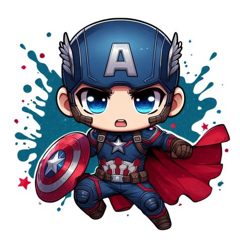 Captain Amerika, Superhero Clipart, Captain America Art, Captain America Wallpaper, Gift Wraps, Original Characters, Making Crafts, Transparent Image, Home Decor Color