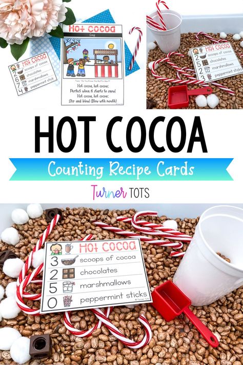 Theme Ideas For Preschool, Counting Sensory Bin, Winter Preschool Theme, Math Center Ideas, Preschool Theme Ideas, Math Activities For Preschool, Winter Math Games, Winter Centers, January Themes