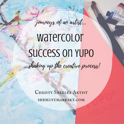 Yupo Paper Tutorials, Watercolor On Yupo Paper Abstract, Yupo Watercolor Paintings, Yupo Paper Watercolors, Yupo Paper Art, Watercolors Ideas, Learning Watercolor, Abstract Watercolor Tutorial, Watercolour Practice