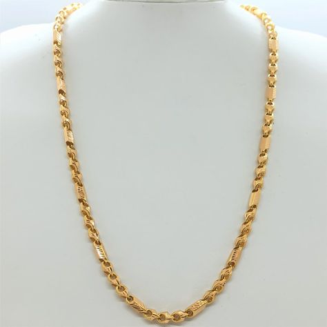 Daily Wear Chains Gold Indian, Latest Design For Men, Ladies Chain Designs Gold, Gold Chains For Men Design Latest, Chain Designs Gold, Neck Chain For Men, Mens Gold Chain Necklace, Gold Neck Chain, Kids Jewellery