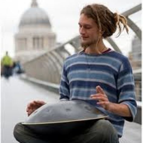 hang drum ,Daniel Waples by Soheil Raheli on SoundCloud Hand Pan, Hang Drum, Drum Circle, Millennium Bridge, Didgeridoo, Street Musician, Hand Drum, Music Drawings, Adventure Inspiration