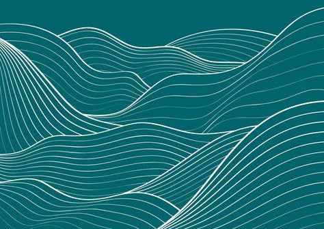 Wave Graphic Design Illustration, Geometric Wave Pattern, Sea Wave Pattern, River Illustration Design, Wave Doodle Simple, River Line Art, Water Texture Illustration, Ripple Illustration, Water Pattern Illustration