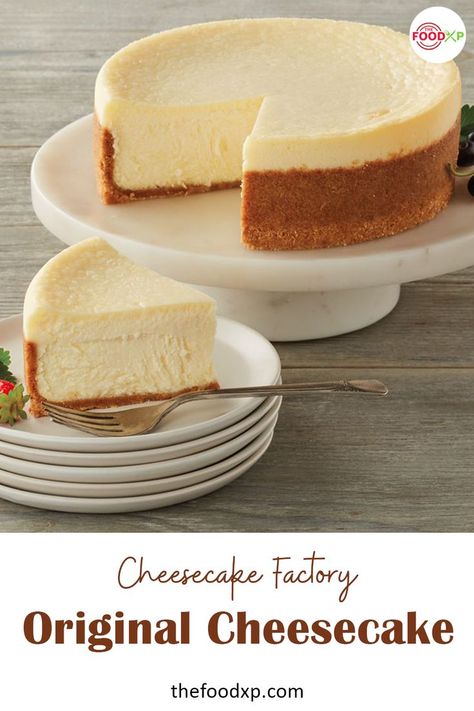 Cheesecake Factory Original Cheesecake Recipe, Cheesecake Factory Original Cheesecake, Recipes Diner, Cheesecake Factory Cheesecake, Original Cheesecake Recipe, Original Cheesecake, Baking Chicken, Pizza Homemade, Cheesecake Factory Recipes