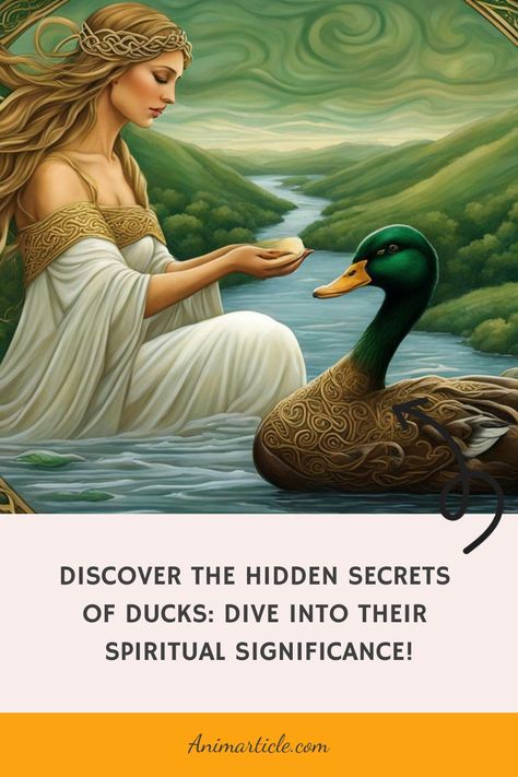 Discover the Hidden Secrets of Ducks: Dive into their Spiritual Significance! Duck Symbolism, Spiritual Signs, Spirit Animal Meaning, Totem Animals, Animal Meanings, Symbolic Meanings, Spiritual Ascension, Emotional Stability, Celtic Culture