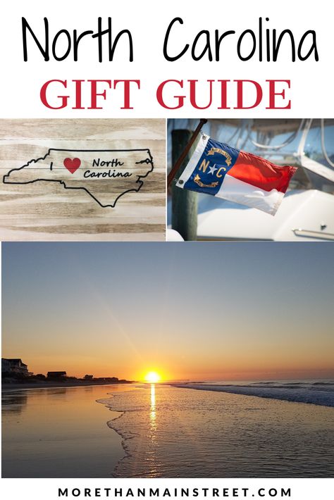 Looking for that perfect gift for your North Carolina loving friends and family? We've got you covered with this ultimate North Carolina gift guide! North Carolina living means celebrating this great state! Unique gift ideas for him, her, and kids too! #nc #northcarolina #giftguide #northcarolinaliving #northcarolinatravel North Carolina Living, Road Trip Gifts, North Carolina Gifts, West Coast Travel, North Carolina Travel, East Coast Travel, Themed Gift Baskets, Local Gifts, North Carolina Homes