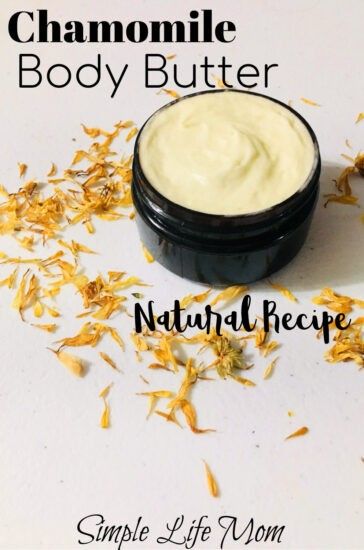 Chamomile Body Butter Recipe | Simple Life Mom Diy Body Butter Recipes, Green Concealer, Body Butter Recipe, Organic Skin Care Recipes, Shea Butter Lotion, Homemade Body Butter, Natural Oils For Skin, Diy Body Butter, Anti Itch Cream