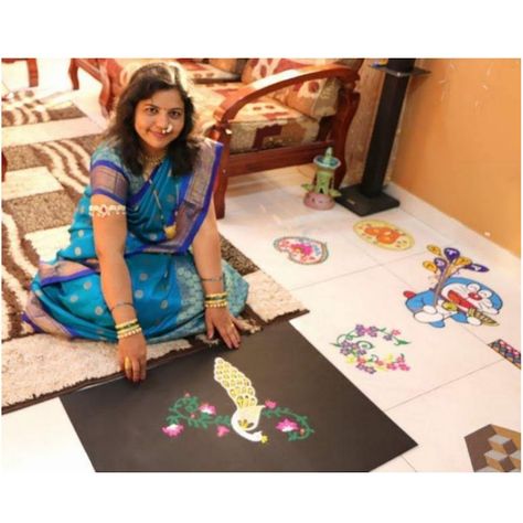 Ready Rangoli, Rangoli Videos, Sand Art, Art Forms, Toddler Bed, Color, Home Decor, Art, Design