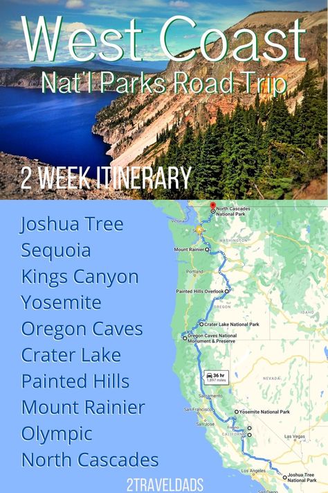 How To Plan A Trip Out West, Road Trip In California, West Coast Winter Road Trip, National Parks West Coast, California To Oregon Road Trip, West Coast National Parks, West National Parks Road Trip, West Coast Train Trip, Washington State National Park Road Trip