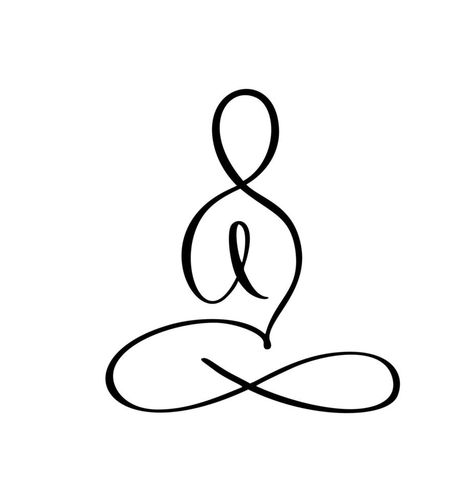 Yoga Lotus pose icon Vector Logo concept. Meditation Yoga Minimal Symbol. Health Spa Meditation Harmony Zen Logotype. Creative Graphic Sign design template Meditation Signs Tattoo, Yoga Tattoo Design, Yoga Signs And Symbols, Yoga Icons Symbols, Minimal Yoga Tattoo, Harmony Logo Design Ideas, Meditation Graphic Design, Harmony Logo Design, Meditate Tattoo