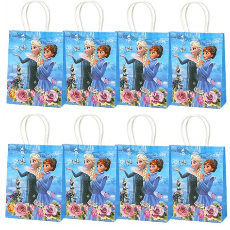 21*15*8cm Frozen Theme Paper Gift Bag Festival Paper Bag With Handles Baby Shower Candy Bags Kids Girls Birthday Party Supplies - AliExpress Cheap Gift Bags, Baby Shower Candy, Frozen Theme, Paper Gift Bags, Girls Birthday, Candy Bags, 5th Birthday, Birthday Party Supplies, Festival Party