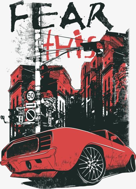 Eminem Drawing, Retro Graphic Design, Car Backgrounds, Vintage Muscle Cars, Tshirt Printing Design, Cover Art Design, Shirt Design Inspiration, Graphic Tshirt Design, Car Illustration