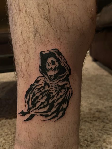 Dark Forearm Tattoo Men, Hooded Figure Tattoo, Male Knee Tattoo, Emo Patchwork Tattoos, Metal Tattoos For Guys, Grunge Tattoo Men, Emo Tattoos For Guys, Edgy Tattoos For Men, Dark Patchwork Tattoo